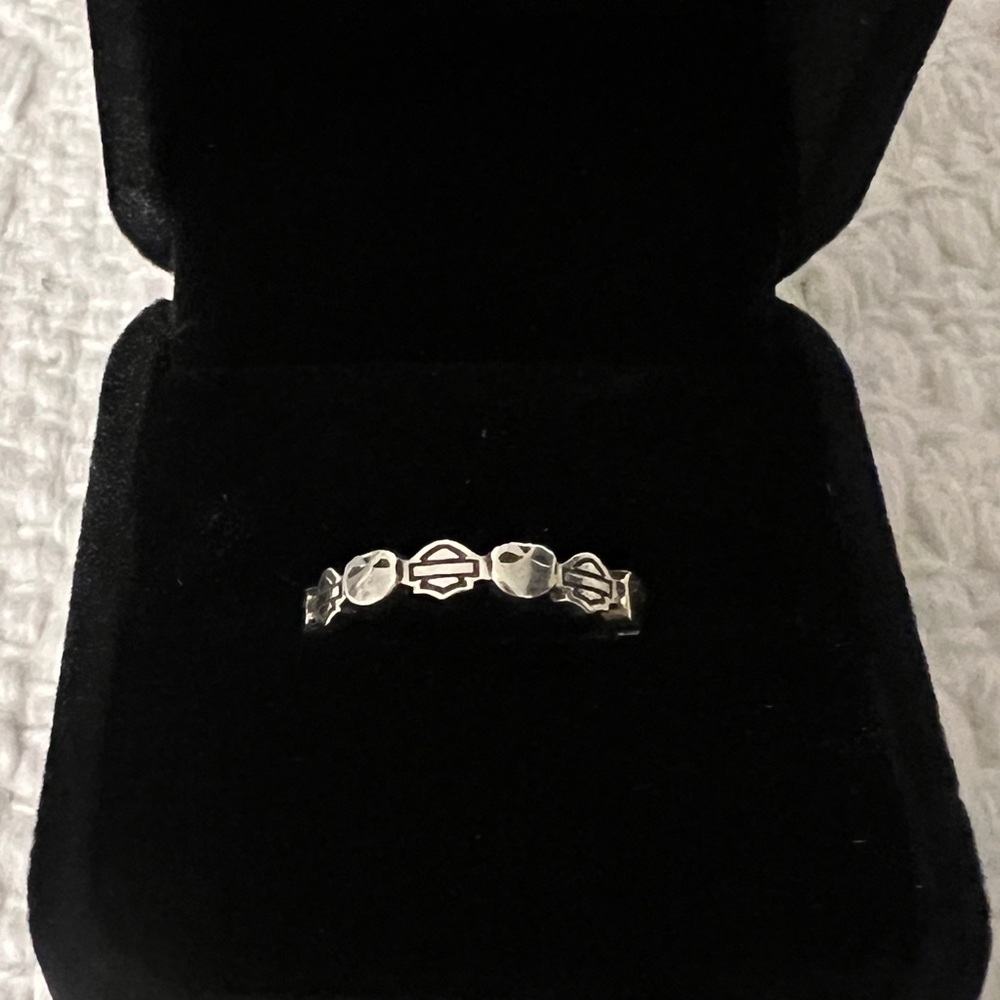 Harley-Davidson Sterling Silver Bar & Shield/Willie G Ring, Vintage 2010, EUC - Picture 8 of 8